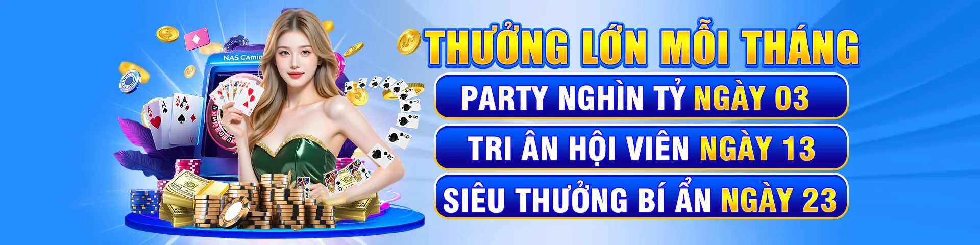 Banner chính ứng dụng 08win hiển thị các chương trình khuyến mãi